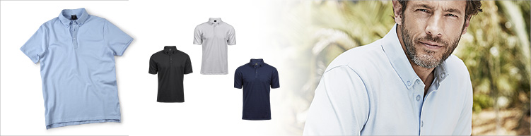 Herren Polo-Shirt Luxury Stretch von Tee-Jays 